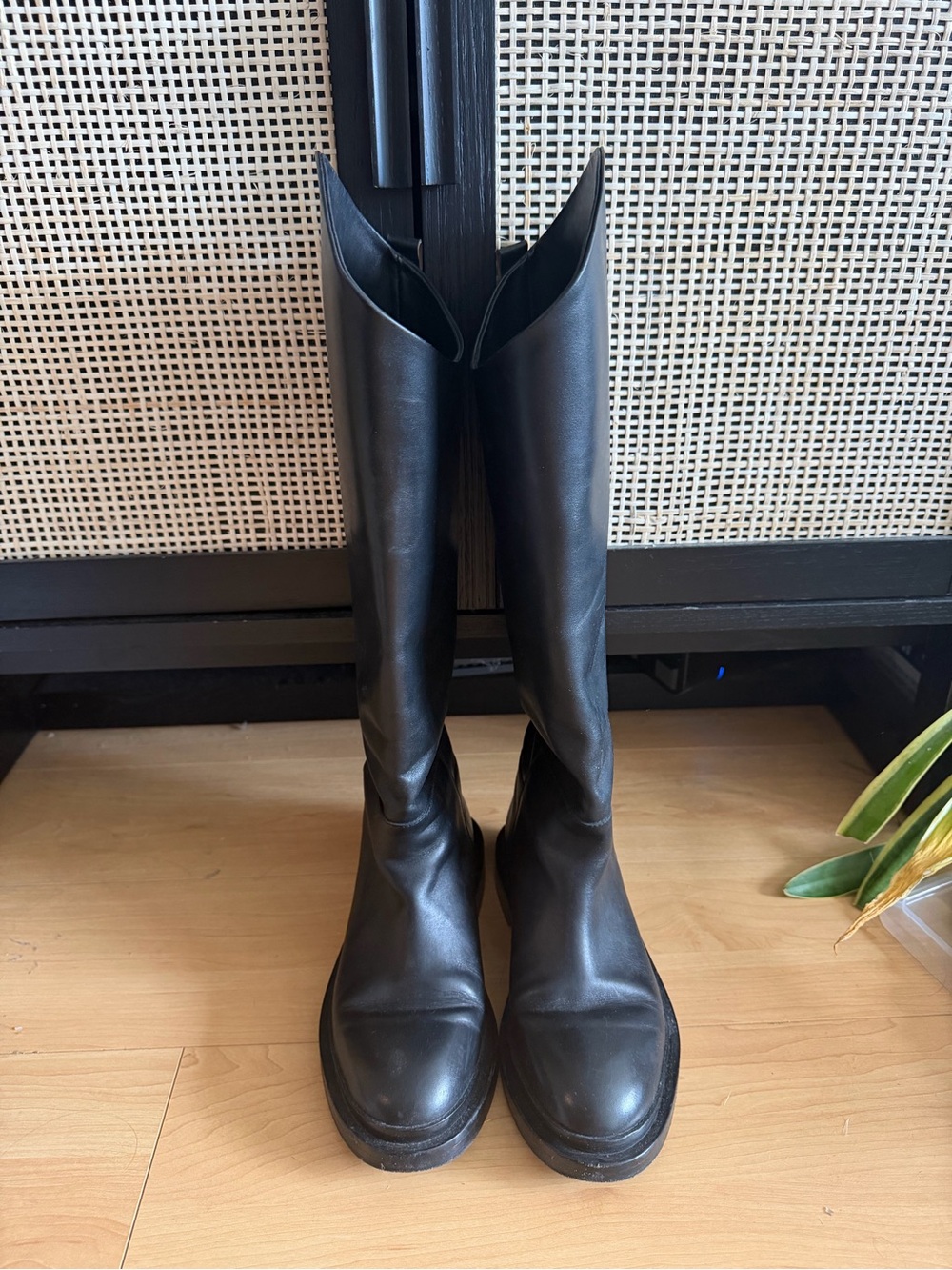 Jil Sander Black Leather Boots